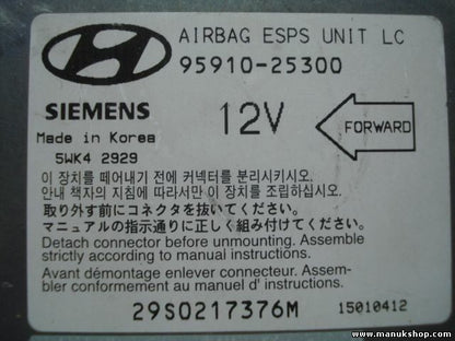 Airbag Centralita  Hyundai Accent 9591025300 ESPS UNIT LC SIEMENS 5WK42929