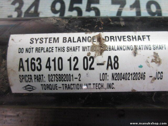 Cardan Mercedes-Benz ML270 A1634101202A8 027SB82001-2 N200402120246-JCG
