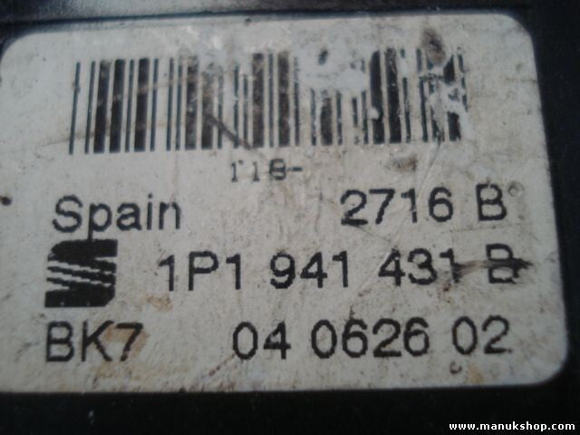 Conmutador de luces Seat Leon 2005-08 1P1941431B 1P1 941 431 B BK7 04062602