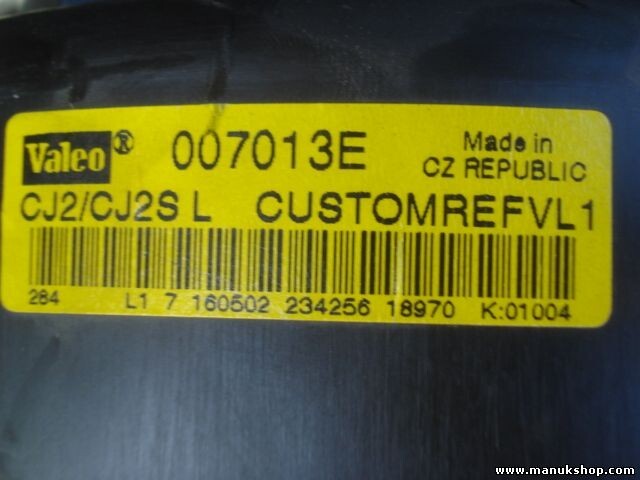 Ventilador de Calefacción Opel Vectra C 007013E VALEO CJ2/CJ2SL CUSTOMREFVL1