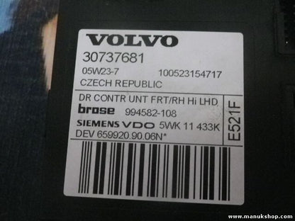Centralita de elevalunas Volvo S40 30737681 BROSE SIEMENS VDO 994582108