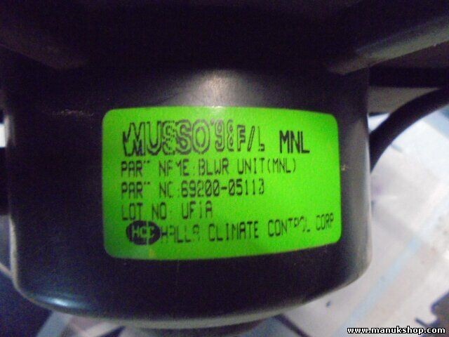 Ventilador de Calefacción SsangYong Musso Korando 1997-2002 6920005113 69200-051