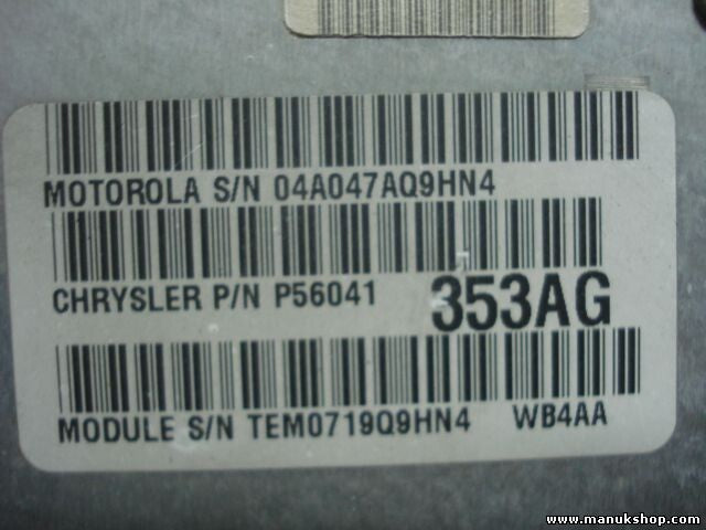 Módulo de control del tren motriz Jeep Grand Cherokee 3.1 TD 1999 56041353AG