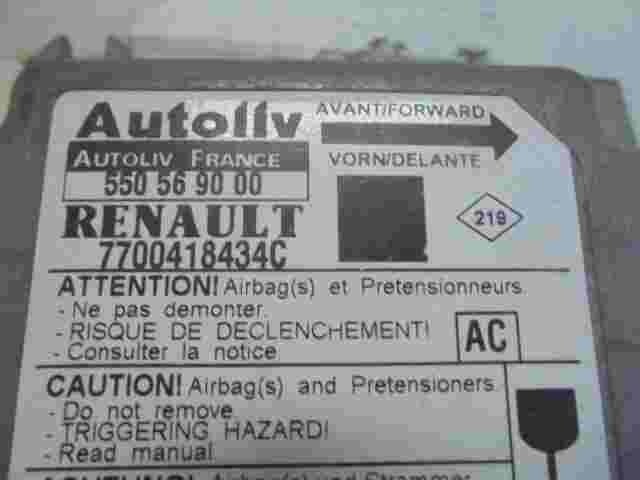 Sensor de impacto de airbag Renault Scenic Megane (AC) 7700418434C 550569000