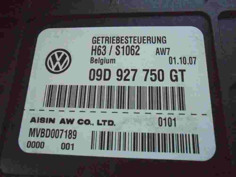 Transmisión controlador Porsche Cayenne 09D927750GT  MVBD007189 H63/S1062