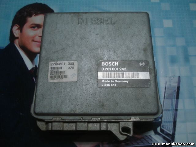 Centralita del motor BMW E36 318 TDS 2245541 22460613U3 BOSCH 0281001243