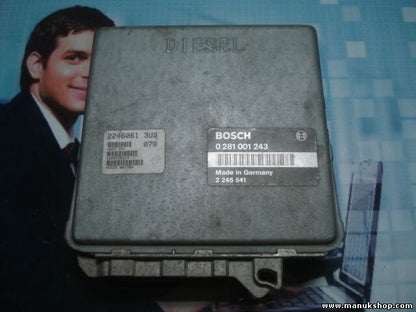 Centralita del motor BMW E36 318 TDS 2245541 22460613U3 BOSCH 0281001243