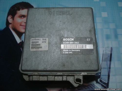 Centralita del motor BMW E36 318 TDS 2245541 22460613U3 BOSCH 0281001243