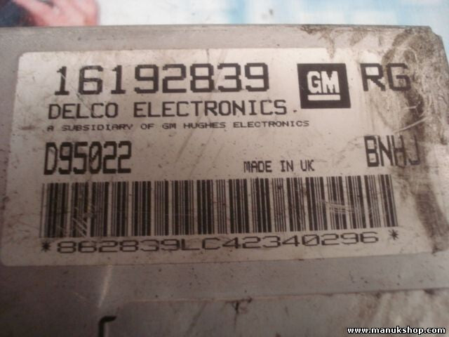 Centralita del motor Opel Astra F 1,6 1991 Caravan GM 16192839 RG D95022 BPJA