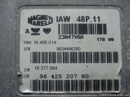 Centralita del motor Peugeot 406 Citroen 9642520780 IAW48P11 9634496280