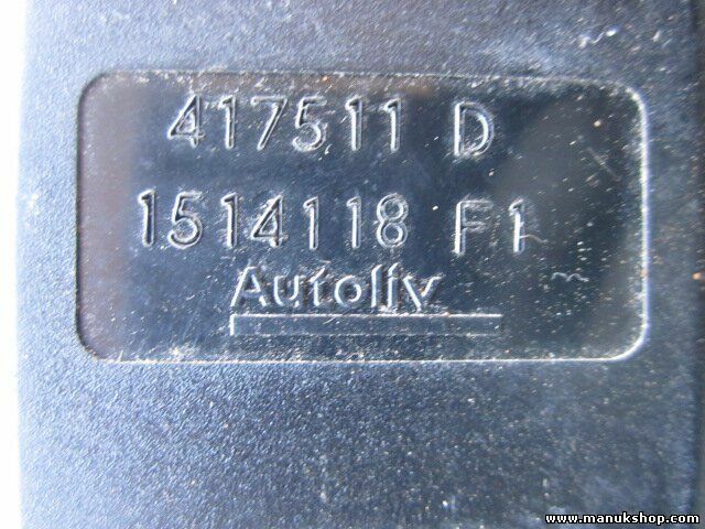 Chiusura cintura di sicurezza posteriore destra Renault Megane Scenic 417511D