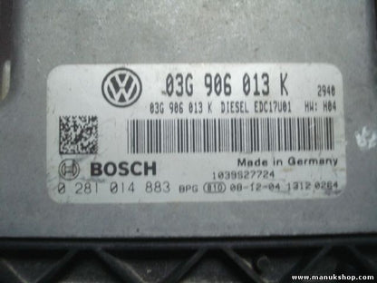 Centralita del motor VW Seat Ibiza 6J5 Golf 5 03G906013K 1039S277724 13120264