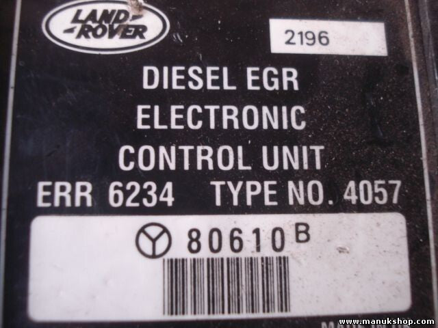 Unidad Control EGR Land Rover EGR ERR6234 ERR 6234 4057 80610B