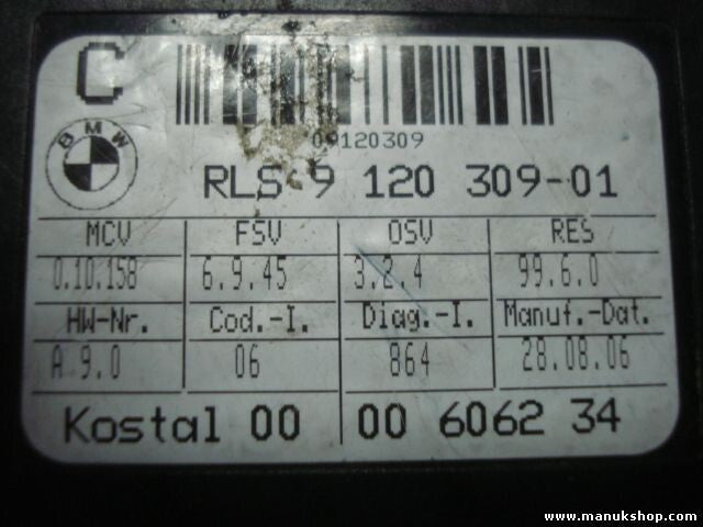 Sensor lluvia BMW E65 E66 RLS 9 120 309-01 RLS912030901 RLS 9 120 309-01 9120309