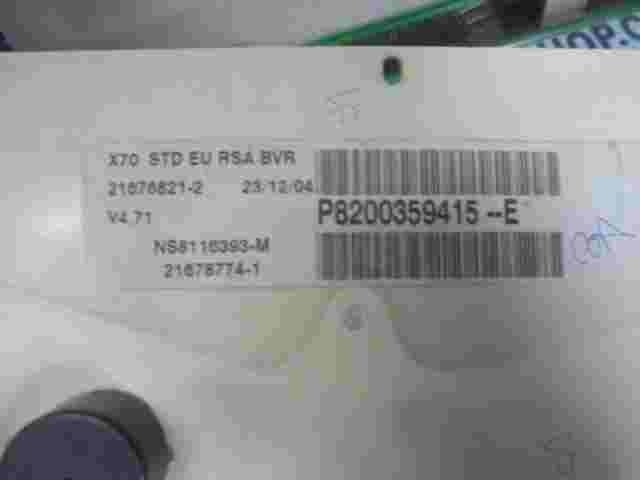 Diagrama del indicador de velocidad Renault 21676821-2 P8200359415 E