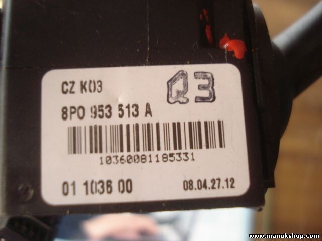 Mando de luces. intermitentes Audi A3 8P 8P0 953 513 A 8P0953513A 8PO953513A