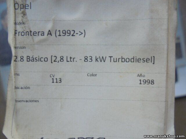 Radiador de agua Opel 2.8 GM 0007813 0 007813 1300119 1300120 1300136 6302002