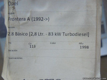 Radiador de agua Opel 2.8 GM 0007813 0 007813 1300119 1300120 1300136 6302002