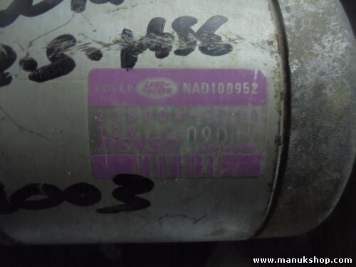 Arranque Land Rover NAD100952 2280007710 LRS01542 GNU4821 NAD100952 228000-7710