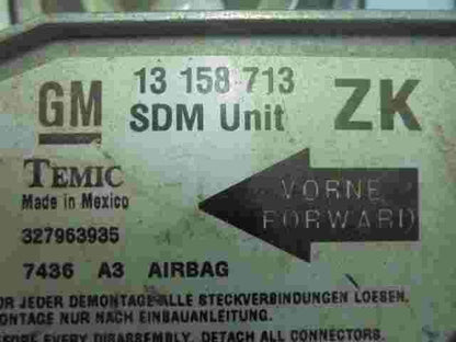 Airbag Centralita Opel Meriva 13158713 13158713ZK 13158713 ZK TEMIC 327963935 A3