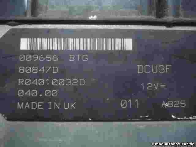 Centralina Fiat Punto 99-03 1.9d 46763751 DCU3F.001 R04010032D 80847D DCU3F