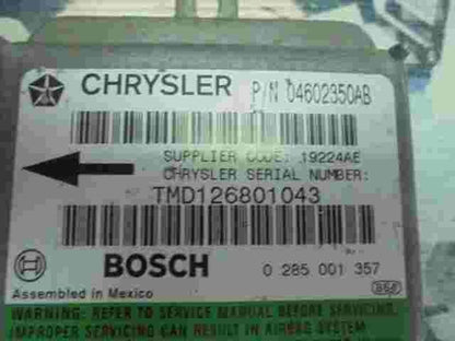 Sensore di impatto airbag Chrysler 300M (LR) 3.5 V6 24V 04602350AB 0285001357