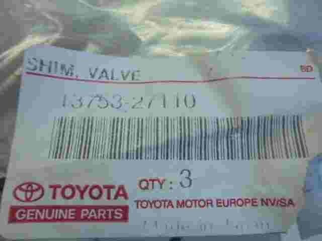 Shim Valve  Toyota RAV4 Avensis Picnic 1375327110 13753-27110