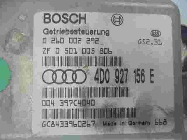Controller di trasmissione Audi A8 D2 4.2 4D0927156E ZF0501005806 BOSCH 02600...