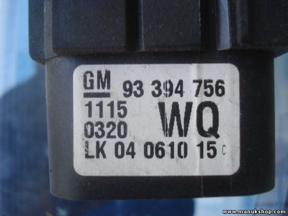 Conmutador de luces Opel Meriva 93394756 93 394 756 LK 04061015