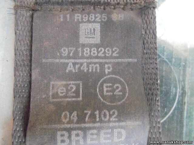 Cinturón de seguridad delantero derecho Opel Frontera B GM 97188292 11R982598