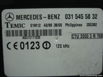 Unidad de control del inmovilizador Mercedes Sprinter 0315455832 TEMIC 01M12