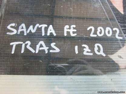 Triángulo Cristal puerta trasero izquierdo Hyundai  Santa Fe I 43R001234 