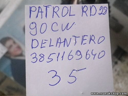 Grupo Diferencial Delantero Nissan Patrol RD 28 90 CW 3851169640 piñón 35