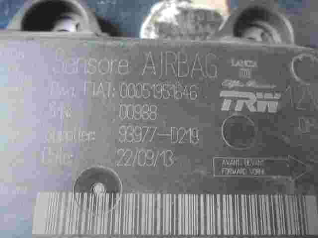 Airbag Centralita Fiat Panda Lancia 00051951646 TRW 93977D219 93977-D219