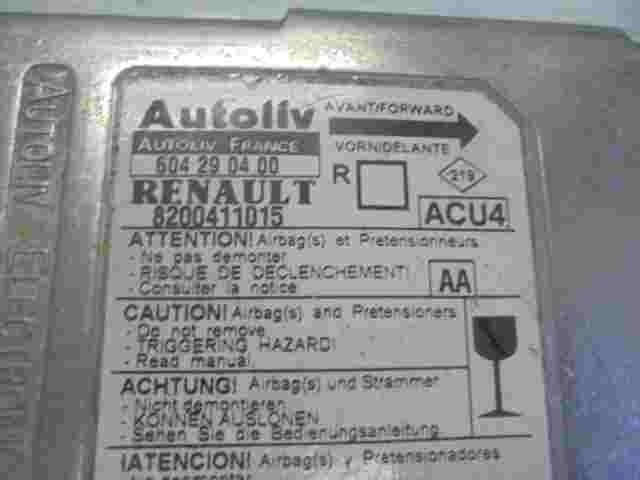 Sensore di impatto airbag Renault Grand Scenic II (AA) 8200411015 604290400