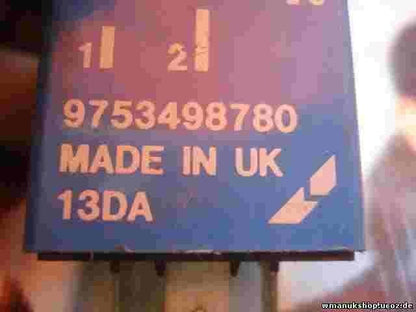 Relé Peugeot 106 406 Citroen Saxo 9753498780 13DA 9 753 498 780