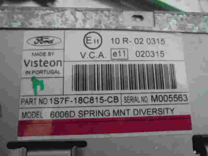 Radio CD WMA AM/FM Ford Transit Mondeo VISTEON 1S7F18C815CB 1S7F-18C815-CB