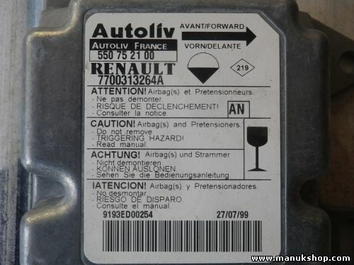 Airbag Centralita Renault Master II (JD) 2.5 D T28 550752100 7700313264A