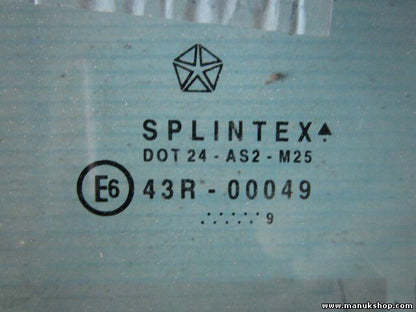 Vetro porta posteriore destro Jeep Grand Cherokee 43R00049 DOT24AS2M25 E6