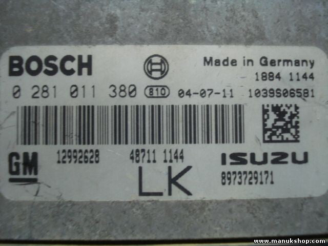 Centralita del motor Opel Astra H GM 12992628 48313 1671 8973729171 0281011380