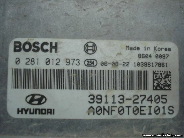 Centralita Hyundai Sonata 3911327405 0281012973 70NF0T0EI01S 1039S14616