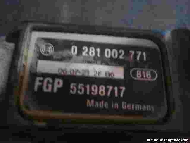 Sensore di pressione boost Alfa Romeo 159 Opel Vectra Astra 55198717 FGP 0281...