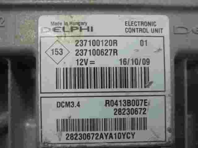 Centralita Renault Megane R0413B007E 237100120R DELPHI 237100627R 28230672 DCM34