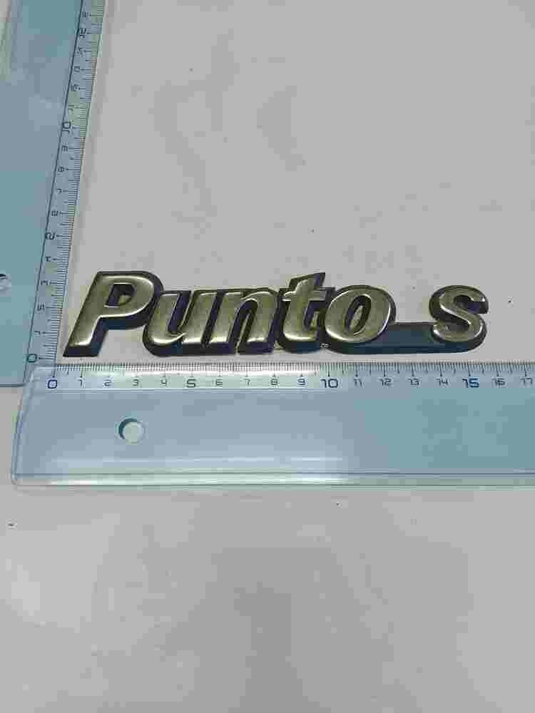 Emblema Fiat Punto S 15cm.