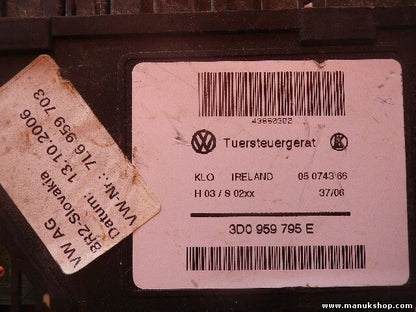 Centralita de elevalunas VW Volkswagen Touareg 3D0959795E 05074366