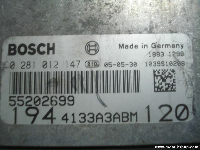 Centralina Fiat Croma 194 0281012147 0 281 012 147 55202699 4133A3ABM