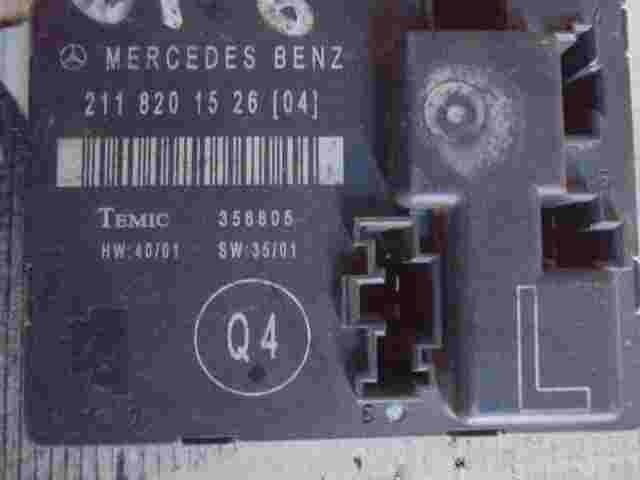 Unità di controllo porta Mercedes-Benz E W211 2118201526 Q4 TEMIC 356805