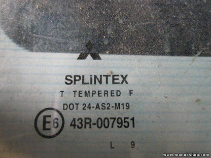 Cristal puerta delantera derecha Mitsubishi  Pajero Pinin 43R007951 DOT24AS2M19 