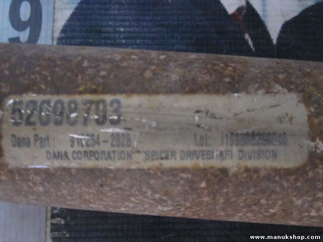 Cardan trasero Jeep  ZJ 52098703 52099412 9192542828 919254-2828 52087820