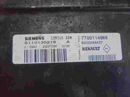 Centralita Renault Laguna 7700114969 8200044437 SIEMENS SIRIUS 32N S110130218A